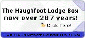 The Haughfoot Lodge Box - now over 279 years old