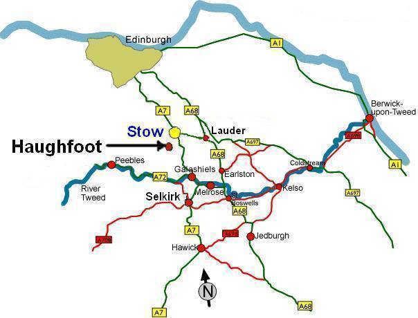 Haughfoot Location Map